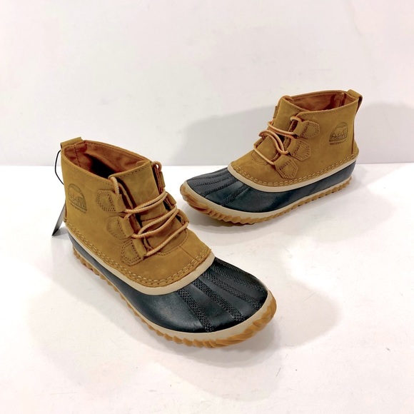 New Sorel Women’s Out N' About Leather Duck Boots - Picture 4 of 15